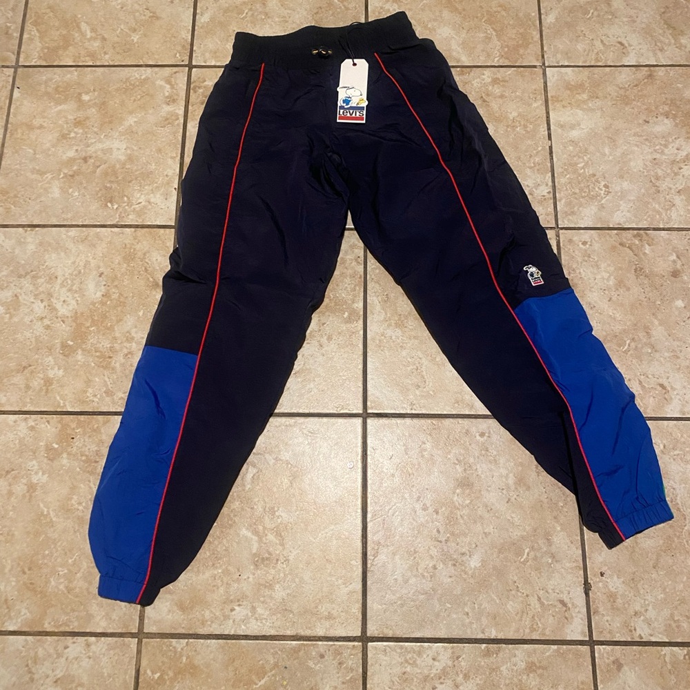 Levi's X Peanuts Blue Snoopy Track Pants Women's sz xxs